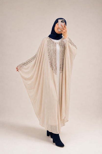 Abaya Papillon Royale 2 pièces