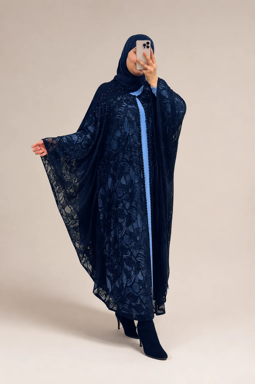 Abaya Élégance Royale 2 pièces