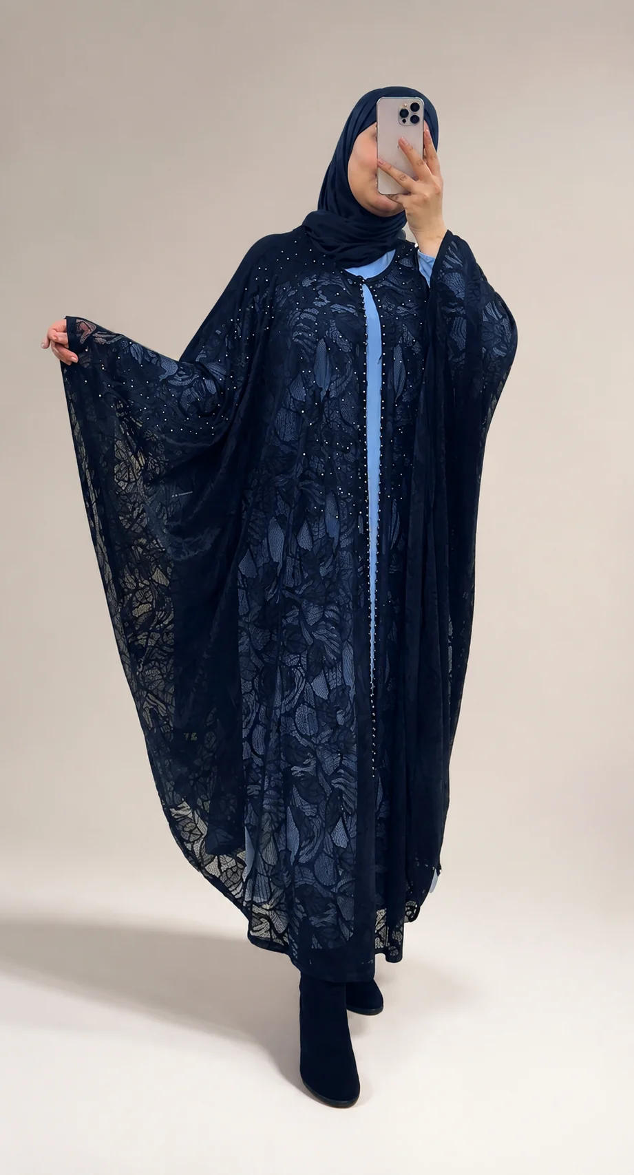 Abaya Élégance Royale 2 pièces